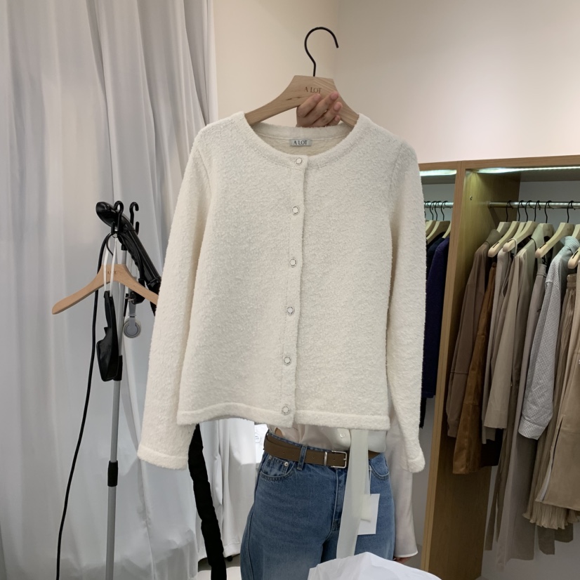 ALOT韓國㊣直郵東大門代購女裝新品休閑時尚人氣夾克花呢開衫A LOT夾克圖色2