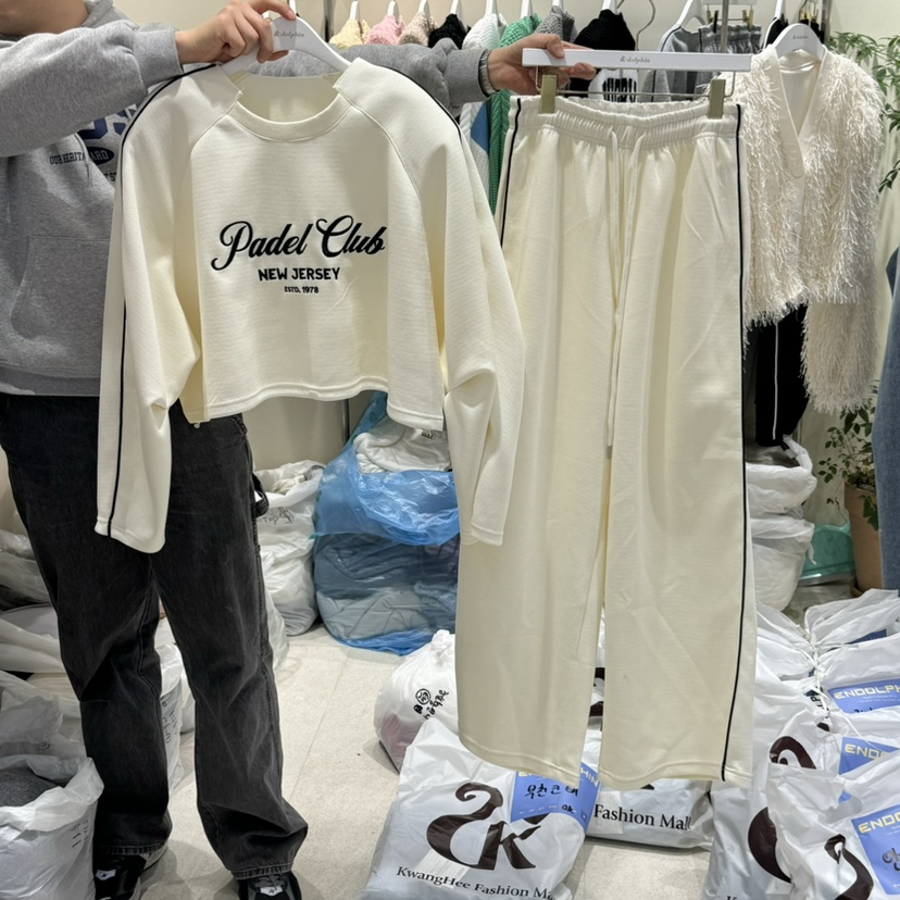 ENDOLPHIN直郵韓國代購㊣女裝新品推薦時尚25春夏休閑人氣套裝ENDOLPHIN套裝圖色1