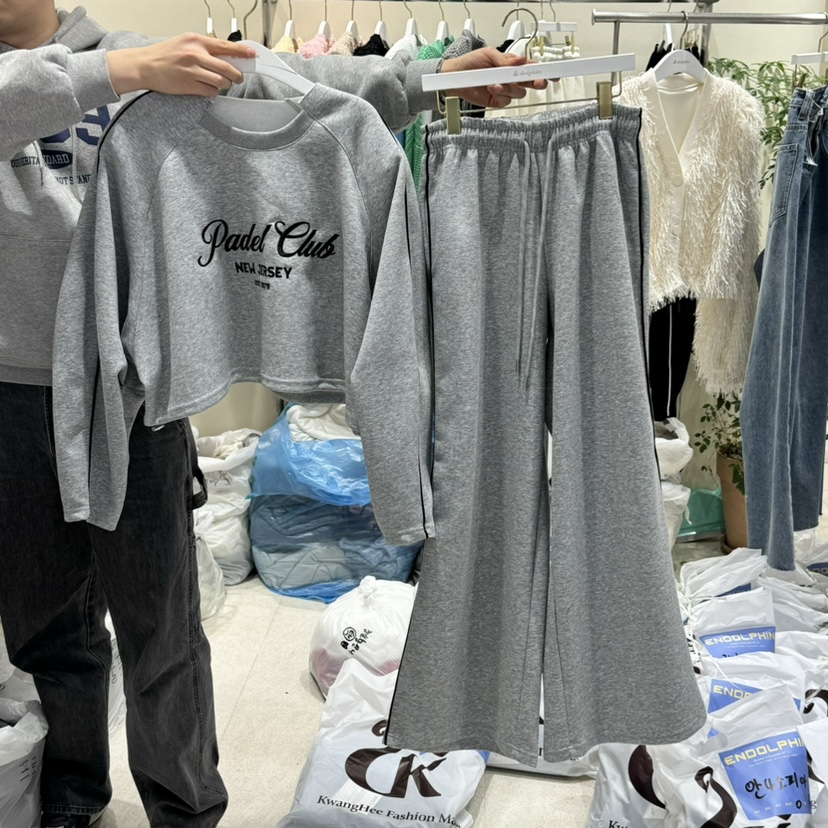 ENDOLPHIN直郵韓國代購㊣女裝新品推薦時尚25春夏休閑人氣套裝ENDOLPHIN套裝圖色2