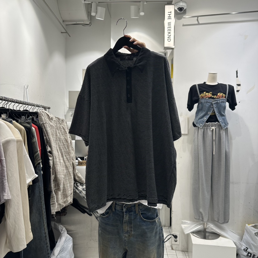 THE WEEKND東大門實拍女裝新品時尚人氣25春夏推薦真品T恤CLODET恤圖色3