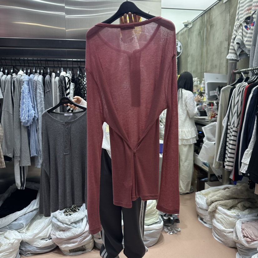 RUNWAY-런웨이韓國直郵女士新品25春夏真品時尚推薦長袖T恤RUNWAY長袖T恤