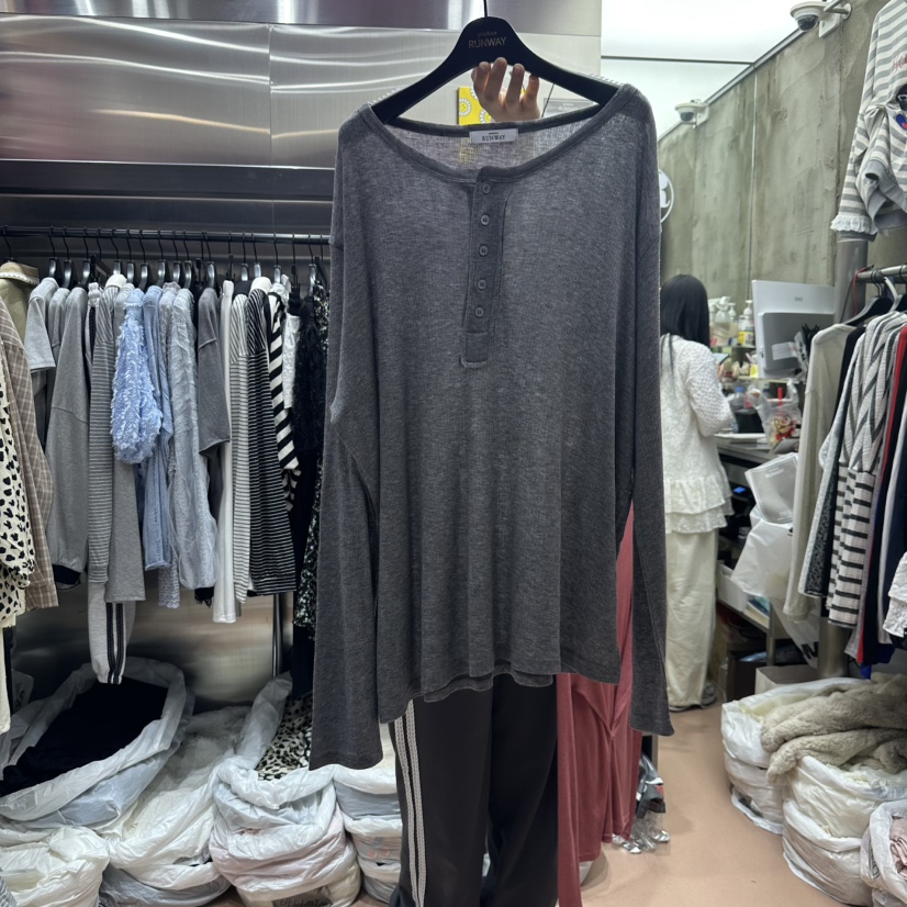 RUNWAY-런웨이韓國直郵女士新品25春夏真品時尚推薦長袖T恤RUNWAY長袖T恤圖色4