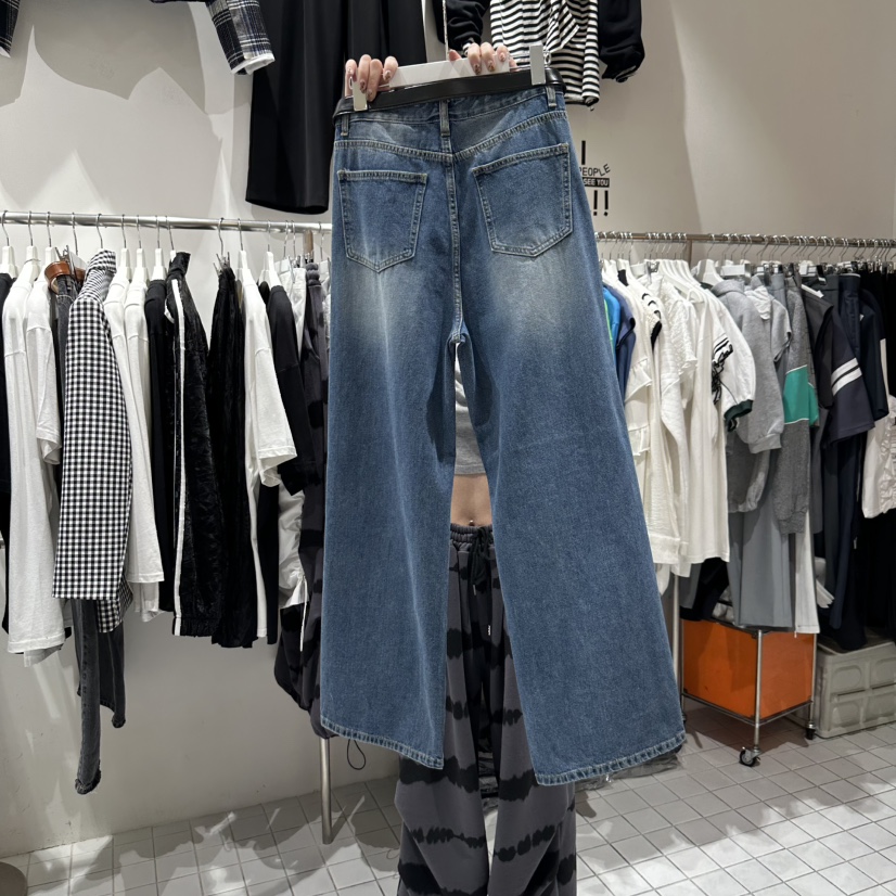 ZIPPER東大門實拍女裝新品休閑25春夏時尚人氣牛仔褲不含腰帶ZIPPER牛仔褲