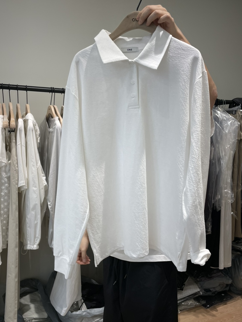 ORE-P東大門直郵女士新款25春夏熱賣推薦休閑時尚真品長袖T恤ORE長袖T恤圖色2