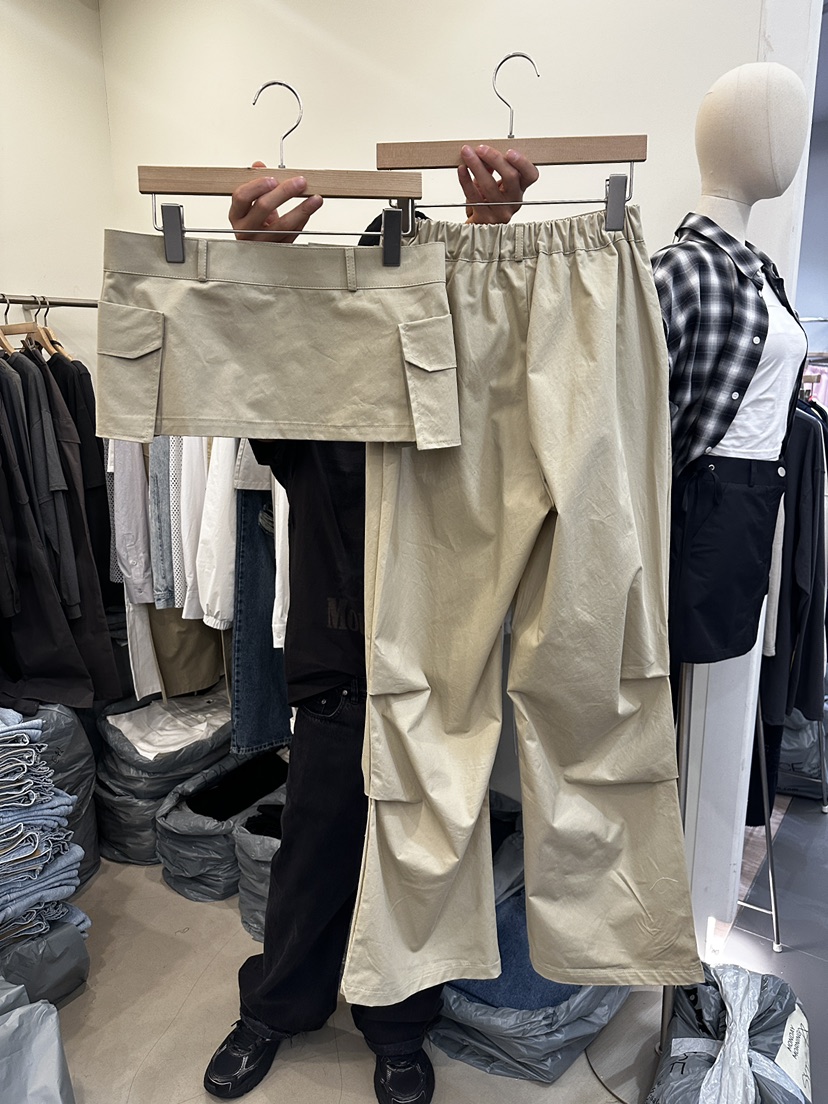 MONDAYMORING東大門實拍女士新款推薦職業時尚休閑裙褲可拆卸MONDAYMORING裙褲