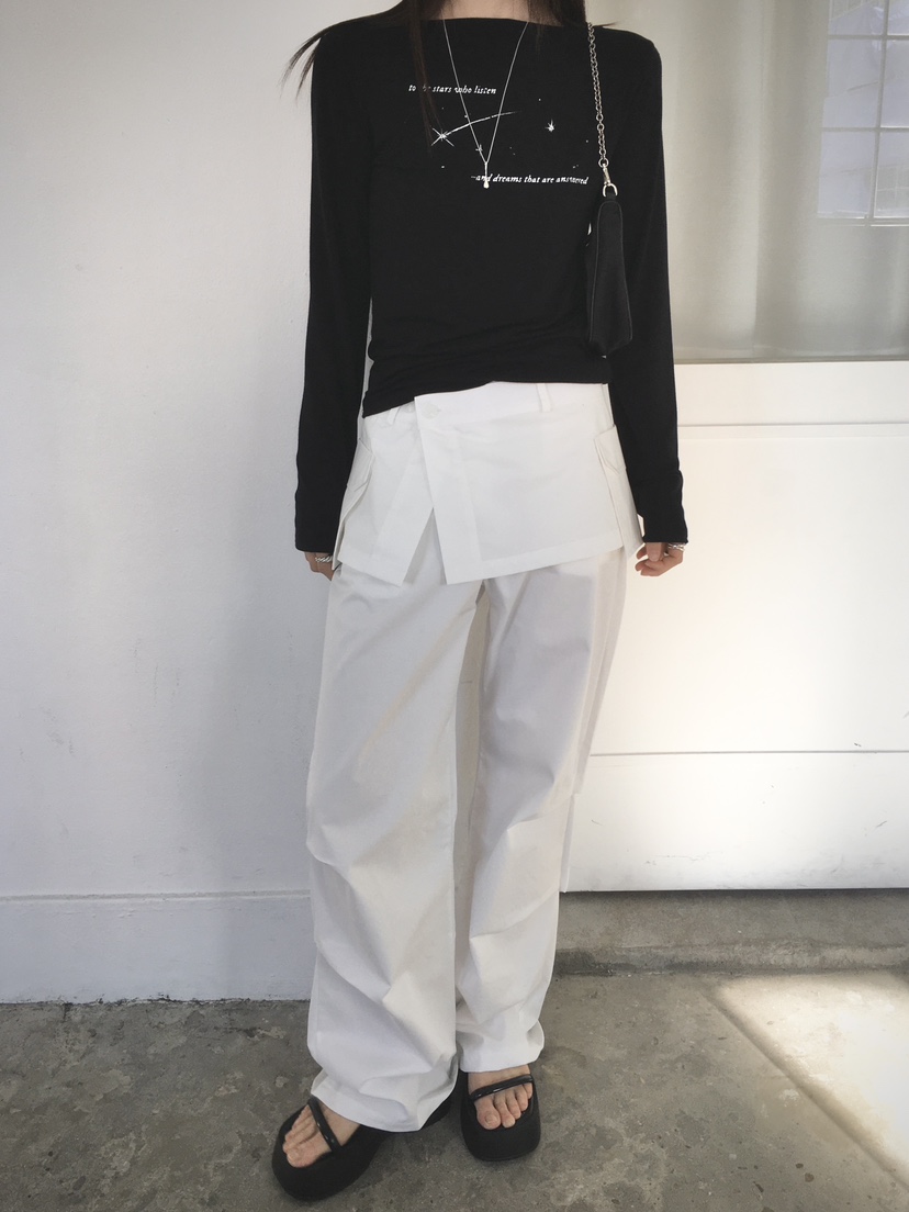 MONDAYMORING東大門實拍女士新款推薦職業時尚休閑裙褲可拆卸MONDAYMORING裙褲