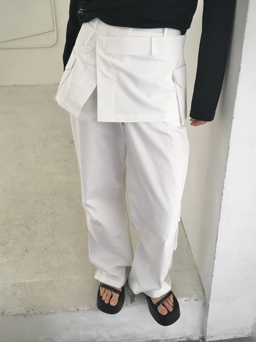 MONDAYMORING東大門實拍女士新款推薦職業時尚休閑裙褲可拆卸MONDAYMORING裙褲