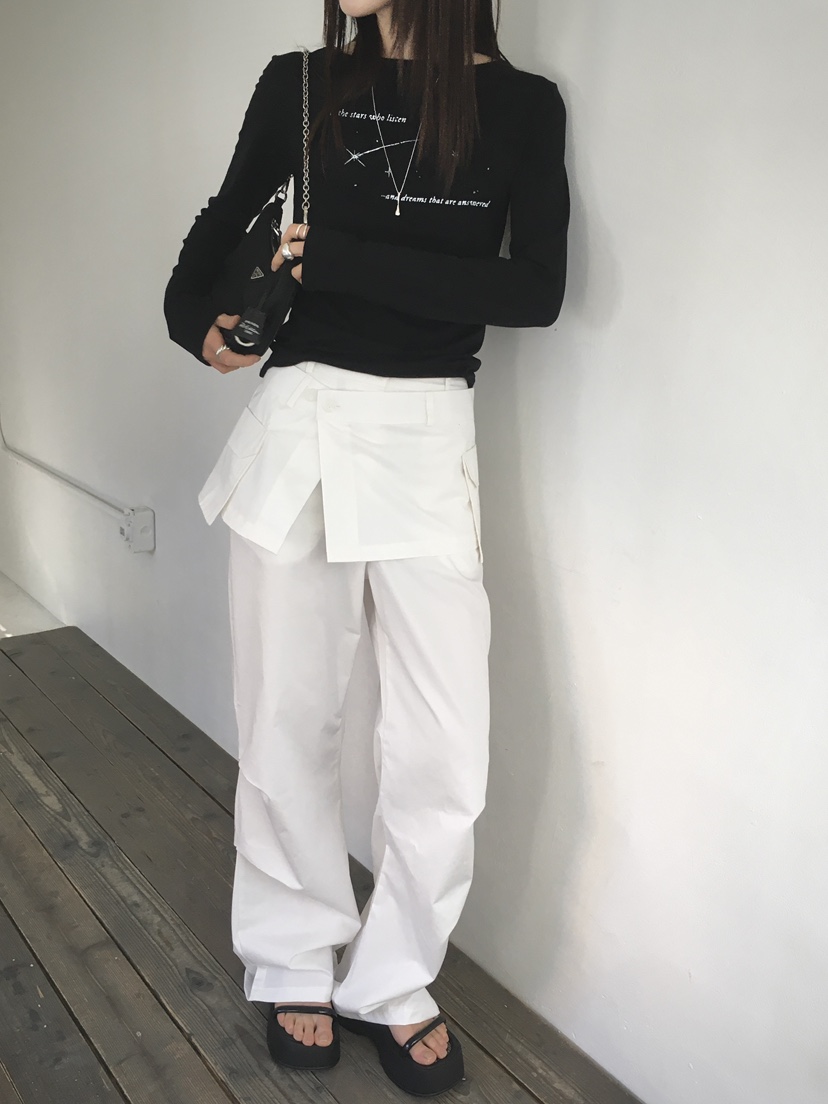 MONDAYMORING東大門實拍女士新款推薦職業時尚休閑裙褲可拆卸MONDAYMORING裙褲