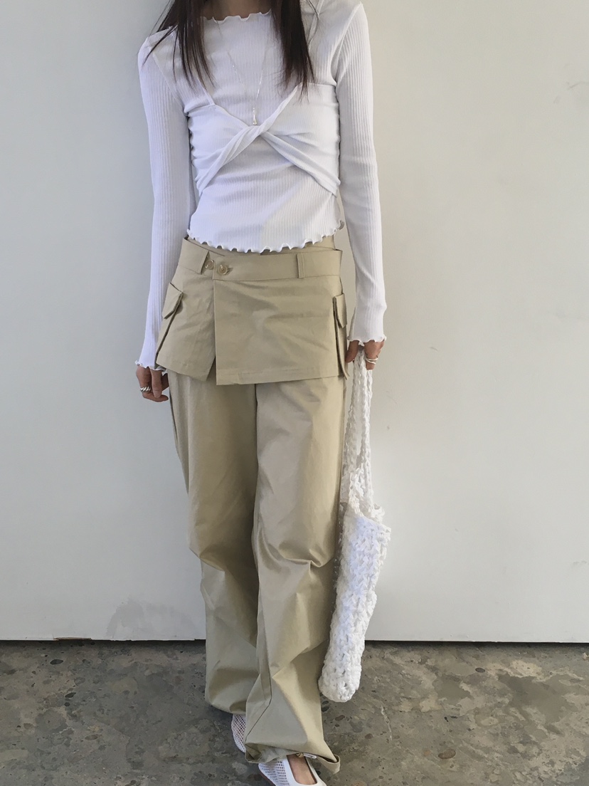 MONDAYMORING東大門實拍女士新款推薦職業時尚休閑裙褲可拆卸MONDAYMORING裙褲