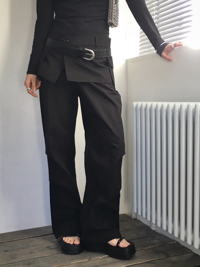 MONDAYMORING東大門實拍女士新款推薦職業時尚休閑裙褲可拆卸MONDAYMORING裙褲