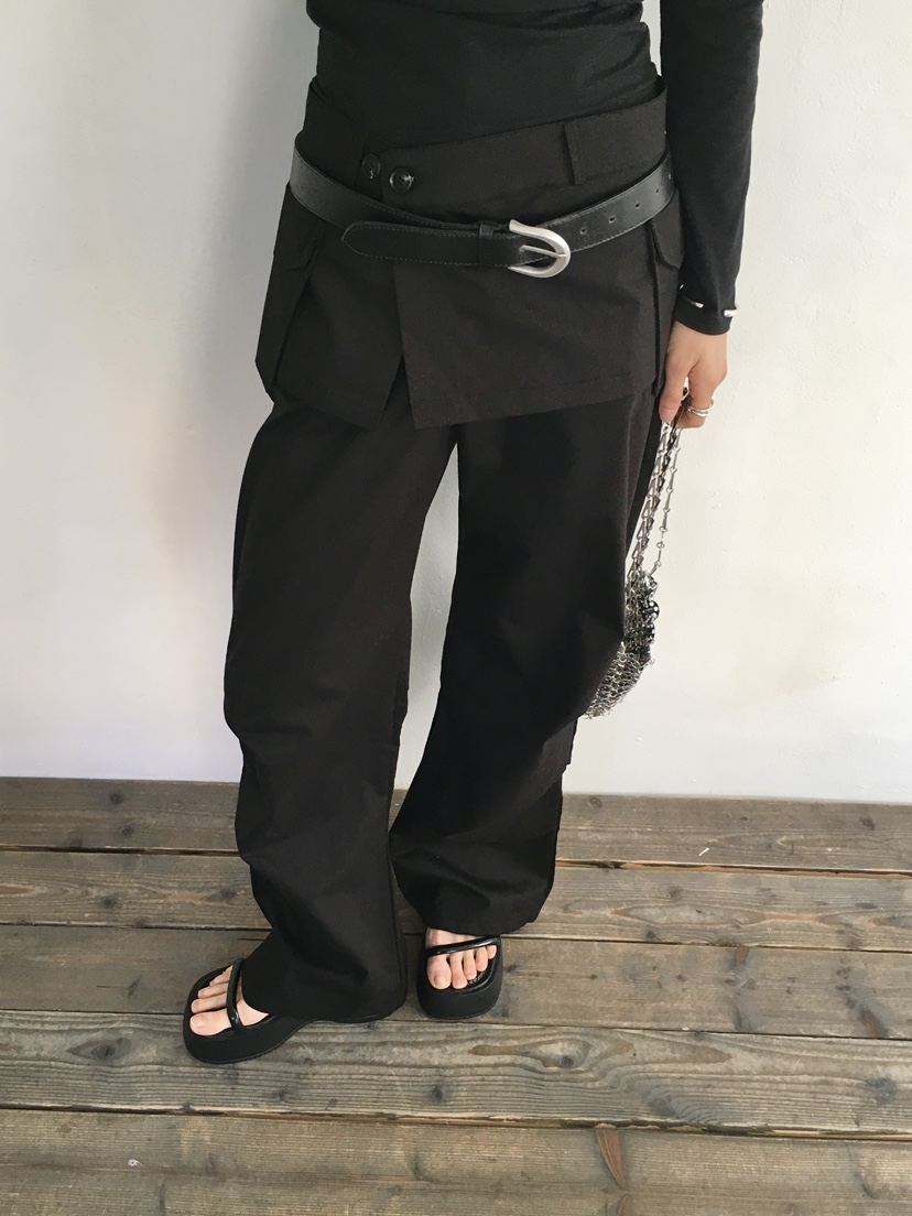 MONDAYMORING東大門實拍女士新款推薦職業時尚休閑裙褲可拆卸MONDAYMORING裙褲