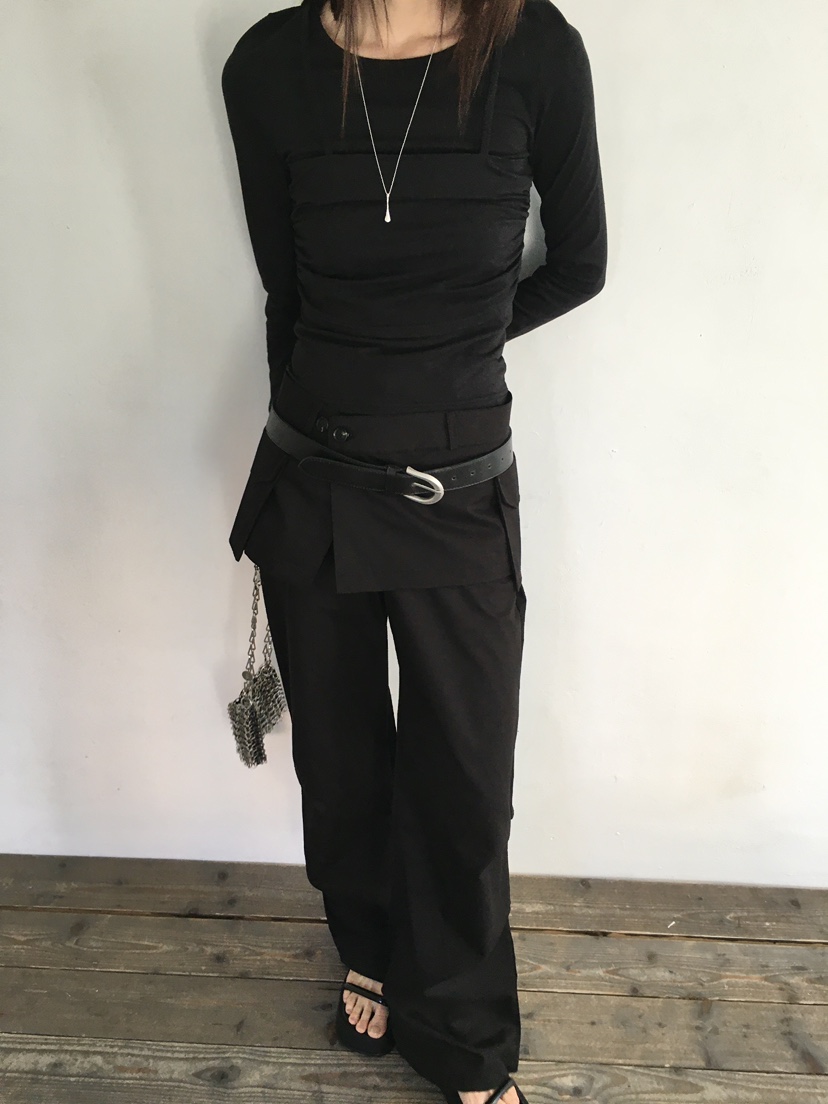 MONDAYMORING東大門實拍女士新款推薦職業時尚休閑裙褲可拆卸MONDAYMORING裙褲