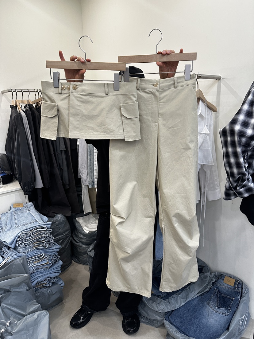 MONDAYMORING東大門實拍女士新款推薦職業時尚休閑裙褲可拆卸MONDAYMORING裙褲圖色2