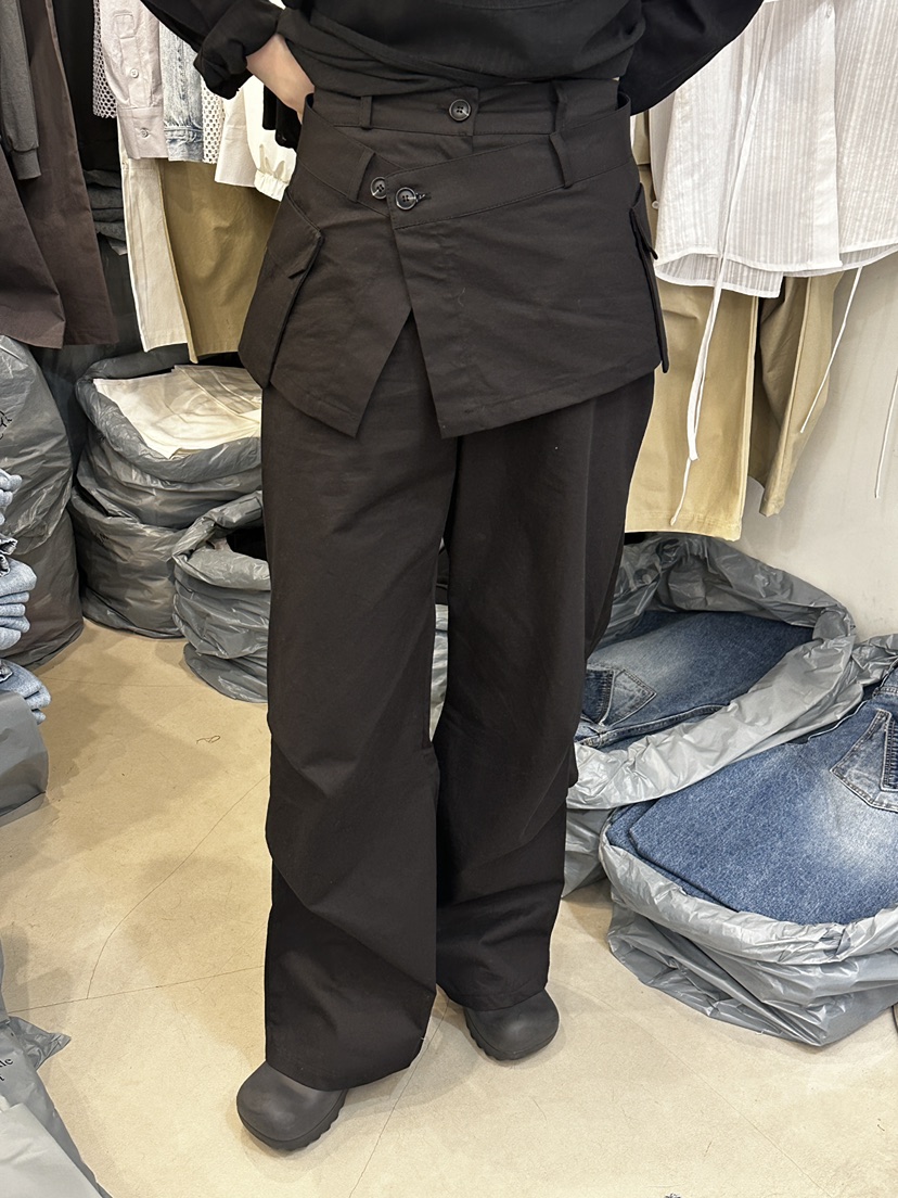 MONDAYMORING東大門實拍女士新款推薦職業時尚休閑裙褲可拆卸MONDAYMORING裙褲圖色3