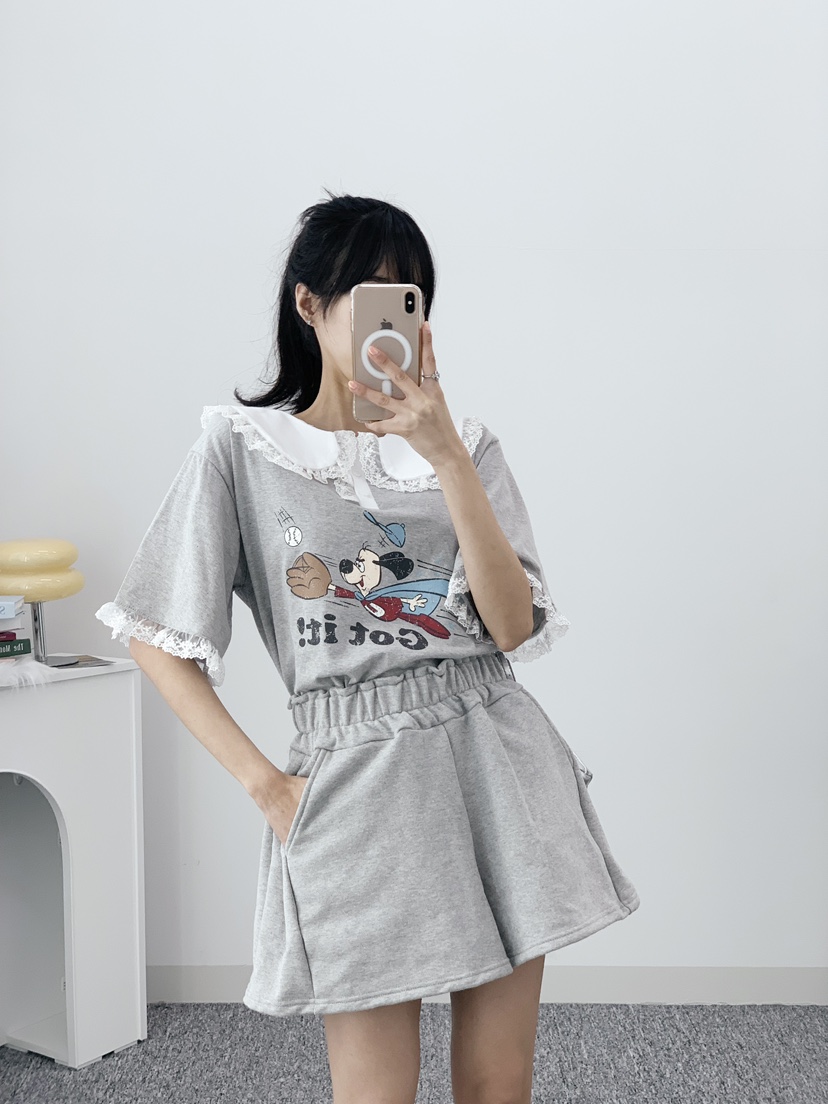 LOVABLE韓國直郵女裝新款休閑推薦職業25春夏時尚熱賣真品T恤LOVABLET恤