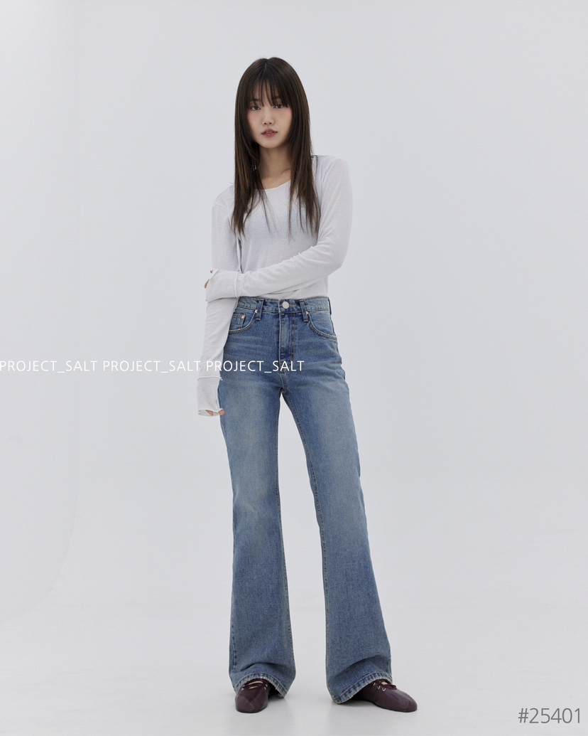 PROJECT SALT東大門代購女裝新品休閑牛仔褲PROJECTSALT牛仔褲