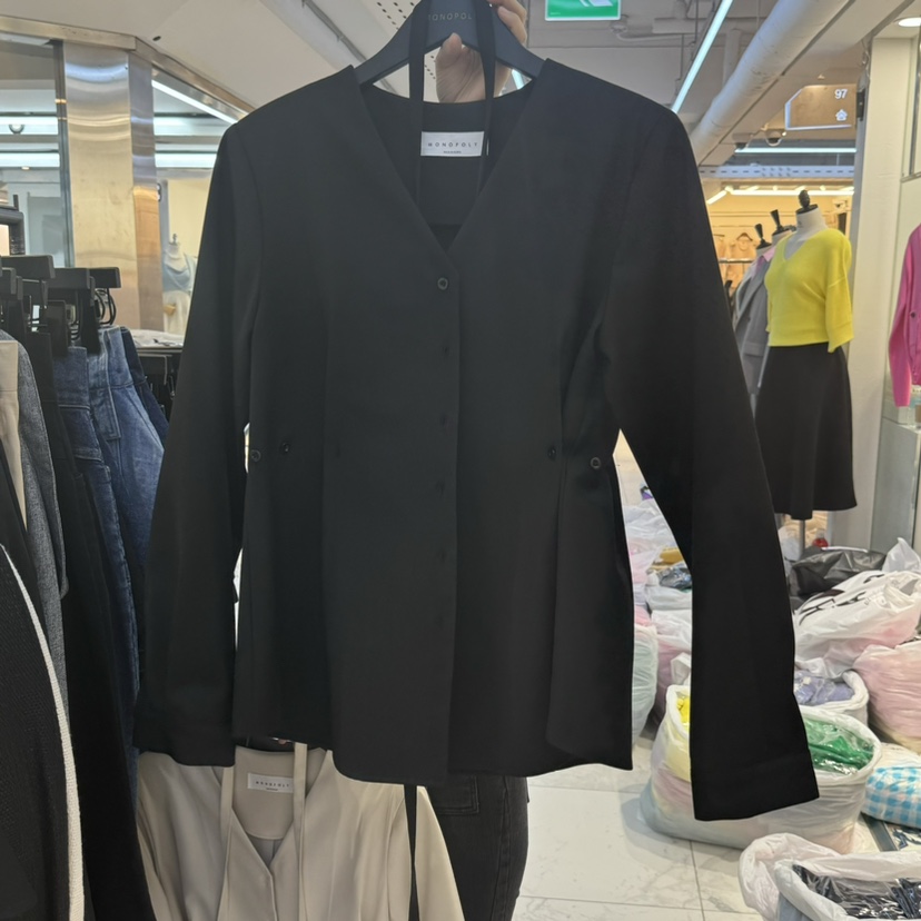 MONOPOLY東大門實拍女士新品推薦人氣職業熱賣真品夾克含脖帶KC MARKET夾克圖色3