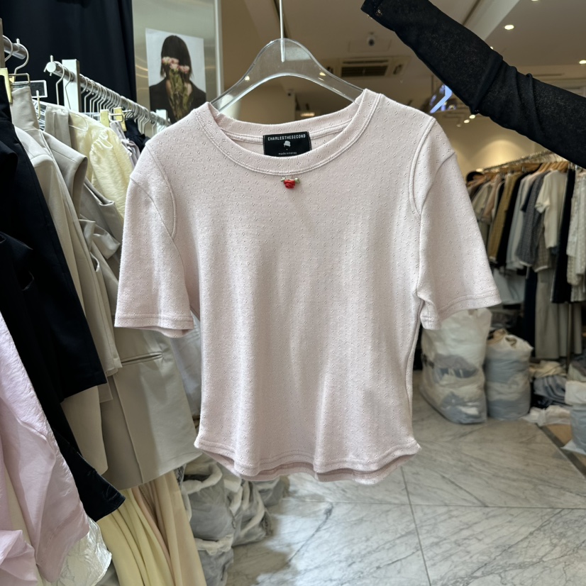 CHEAP-CHIC韓國代購女士新款真品時尚休閑25春夏職業人氣T恤CHEAP-CHIC/CHARLES THE SECONDT恤圖色1