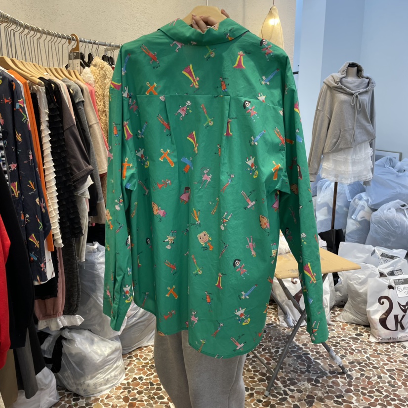 THE LINE-Q東大門直郵女裝新款時尚真品人氣25春夏襯衫蕾絲衫THE LINE-Q襯衫/蕾絲衫