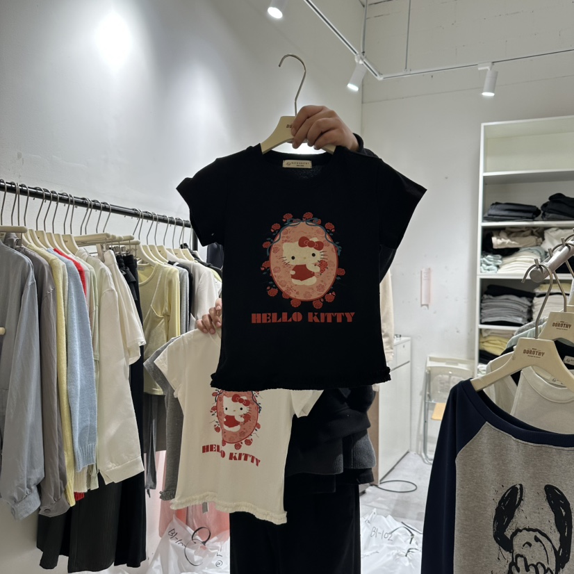 MAY DOROYHY韓國直郵女士新品休閑時尚推薦職業25春夏熱賣T恤MAY DOROYHYT恤圖色3