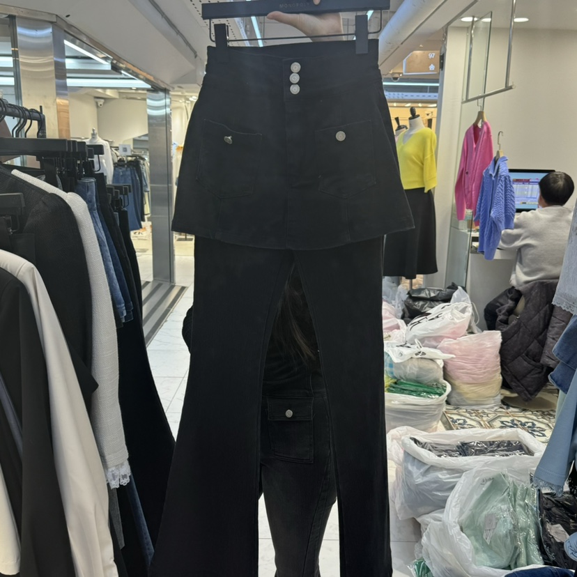 MONOPOLY韓國代購女士新品時尚25春夏職業熱賣推薦真品牛仔褲KC MARKET牛仔褲