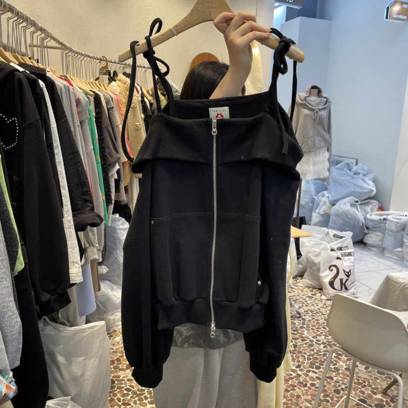 THE LINE-Q東大門實拍女士新品真品人氣25春夏職業熱賣衛衣THE LINE-q衛衣圖色2