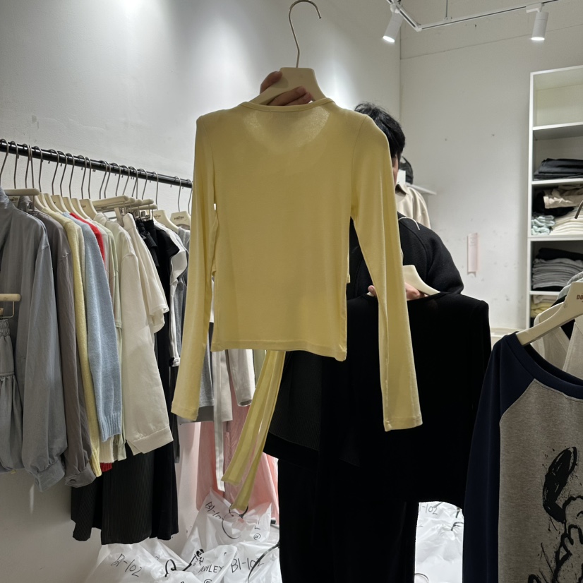 MAY DOROYHY東大門直郵女裝新品25春夏時尚真品長袖T恤蕾絲MAY DOROYHY長袖T恤