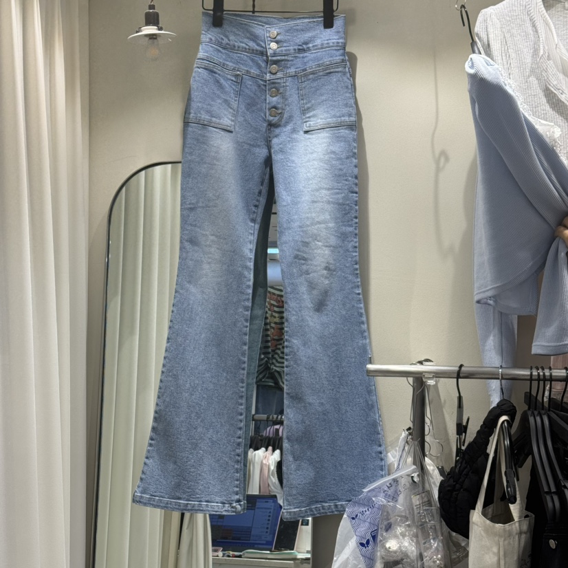 MONOPOLY東大門直郵女士新品職業25春夏真品熱賣人氣牛仔褲KC MARKET牛仔褲圖色1