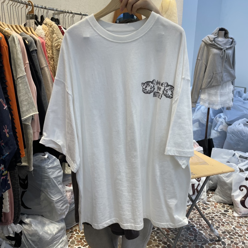 THE LINE-Q東大門直郵女裝新品時尚熱賣休閑推薦25春夏T恤THE LINE-qT恤圖色1
