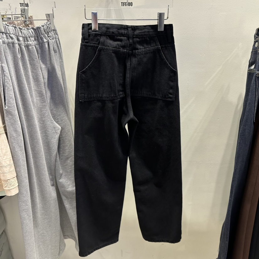 OUTFIT韓國代購女裝新品時尚職業休閑真品人氣推薦熱賣牛仔褲OUTFIT牛仔褲