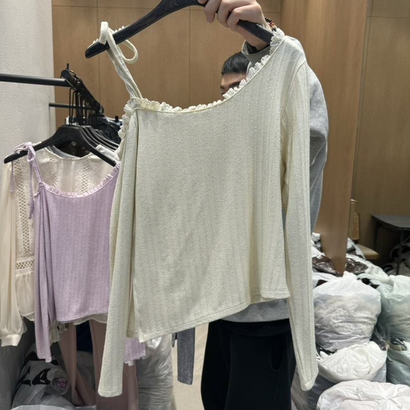 TRIPLE SEVEN東大門直郵女裝新品休閑時尚職業25春夏長袖T恤TRIPLE SEVEN長袖T恤圖色1
