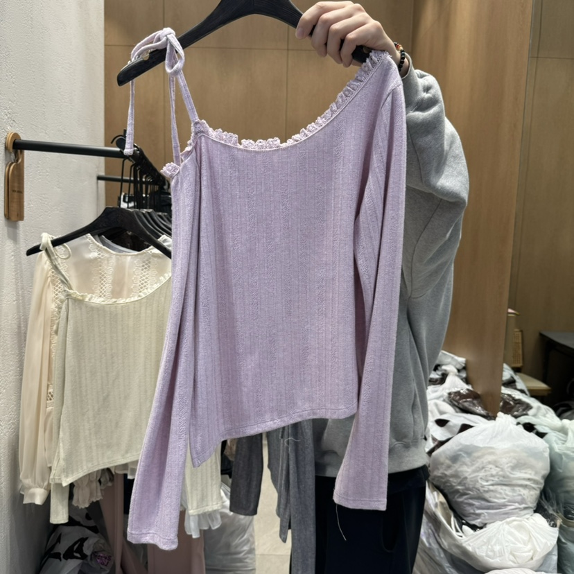 TRIPLE SEVEN東大門直郵女裝新品休閑時尚職業25春夏長袖T恤TRIPLE SEVEN長袖T恤圖色2