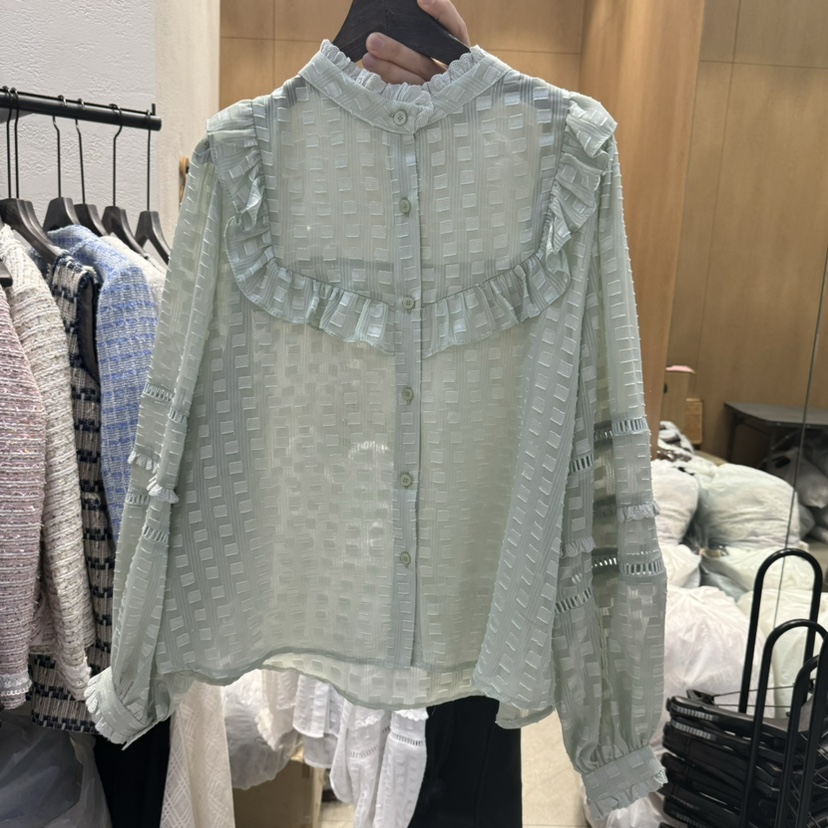 TRIPLE SEVEN韓國代購女士新品真品熱賣職業時尚襯衫蕾絲衫TRIPLE SEVEN襯衫/蕾絲衫圖色2