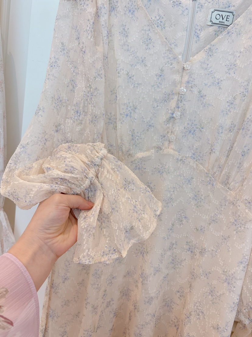 OVE東大門直郵女士新品真品推薦時尚25春夏人氣熱賣職業連衣裙OVE連衣裙