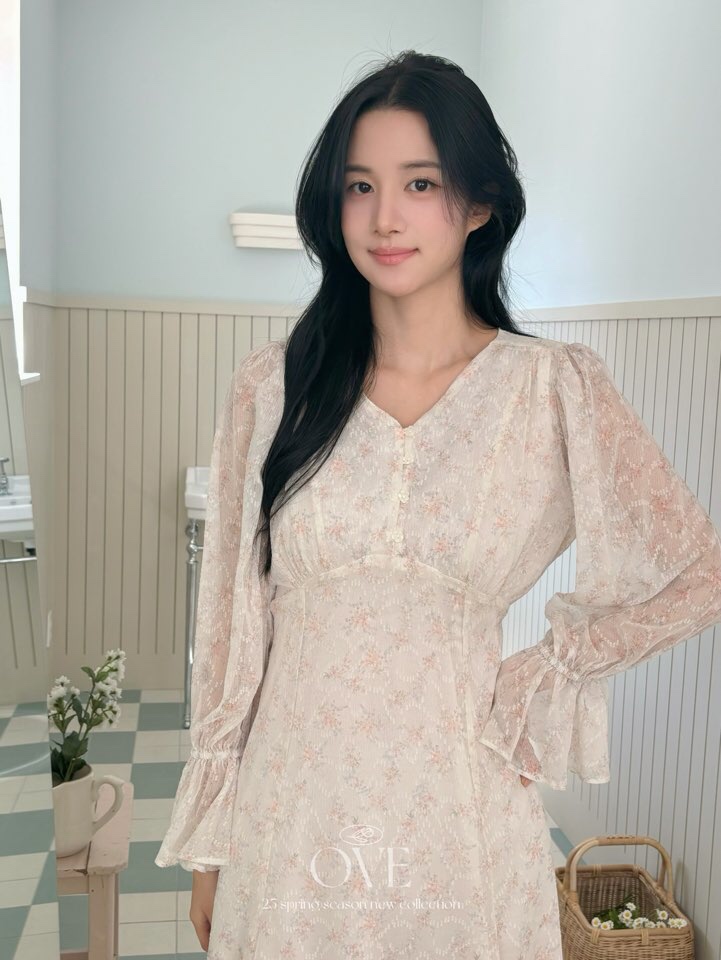 OVE東大門直郵女士新品真品推薦時尚25春夏人氣熱賣職業連衣裙OVE連衣裙
