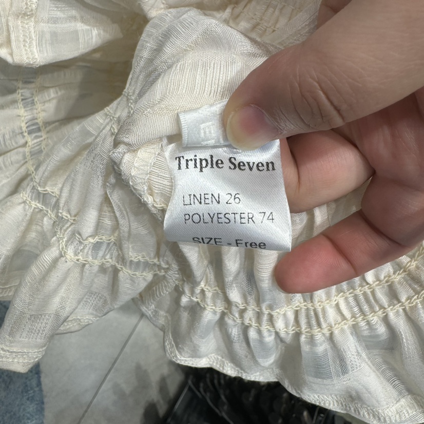 TRIPLE SEVEN東大門代購女士新款人氣25春夏熱賣襯衫蕾絲衫TRIPLE SEVEN襯衫/蕾絲衫