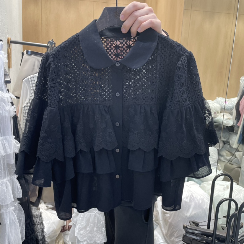 TRIPLE SEVEN東大門直郵女士新品熱賣休閑時尚推薦襯衫蕾絲衫TRIPLE SEVEN襯衫/蕾絲衫圖色2