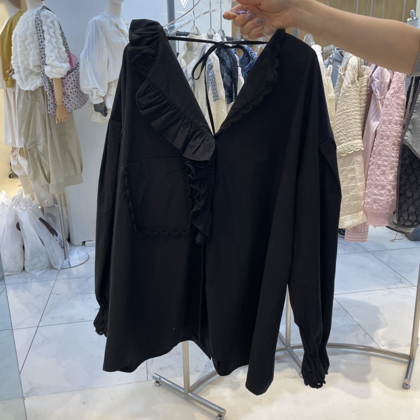 ECHOPARTY韓國代購女裝新品職業熱賣人氣真品25春夏襯衫蕾絲衫ECHOPARTY襯衫/蕾絲衫圖色2