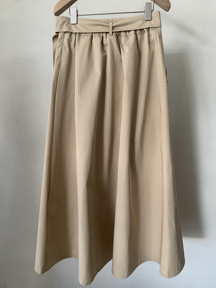 MUSHROOM-A東大門代購女裝新品真品休閑25春夏推薦長裙含腰帶MUSHROOM長裙