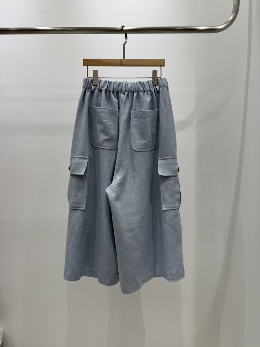 DAISY韓國代購女士新品真品25春夏職業時尚休閑熱賣短褲亞麻DAISY短褲