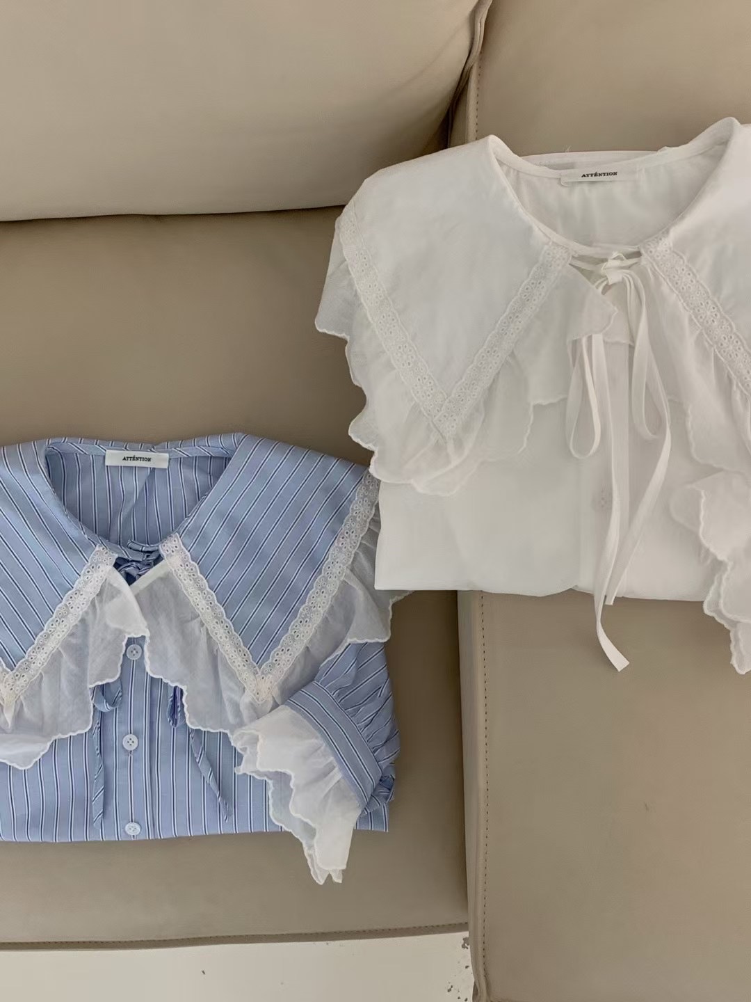 ATTENTION-어텐션-T東大門實拍女裝新品職業真品襯衫蕾絲衫NUMBERING/ATTENTION襯衫/蕾絲衫