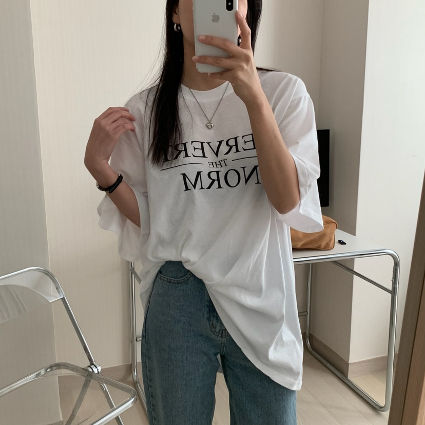 HELLO JINI東大門代購女裝新品真品推薦休閑熱賣25春夏T恤HELLO JINIT恤圖色1