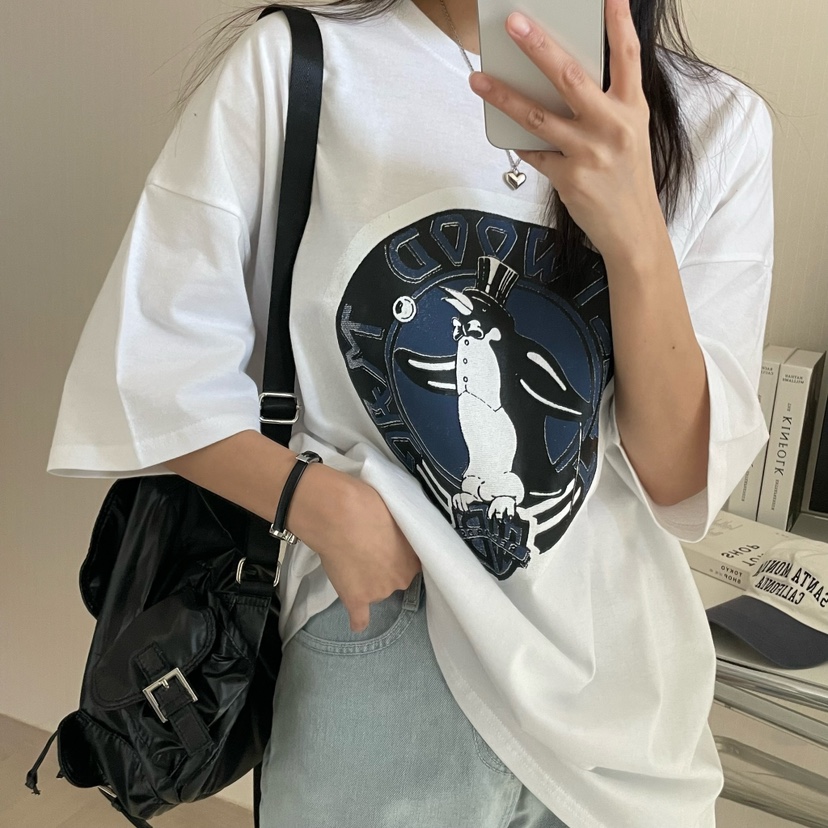 FROMJINI東大門代購女士新款真品25春夏時尚人氣熱賣休閑T恤FROMJINIT恤