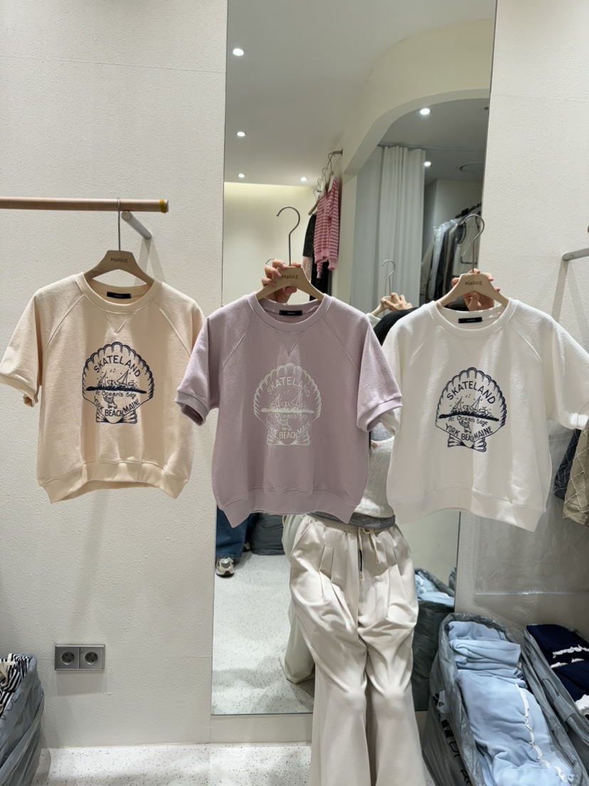 MARKE-P韓國直郵女裝新品人氣熱賣25春夏真品推薦職業休閑T恤MARKE-PT恤