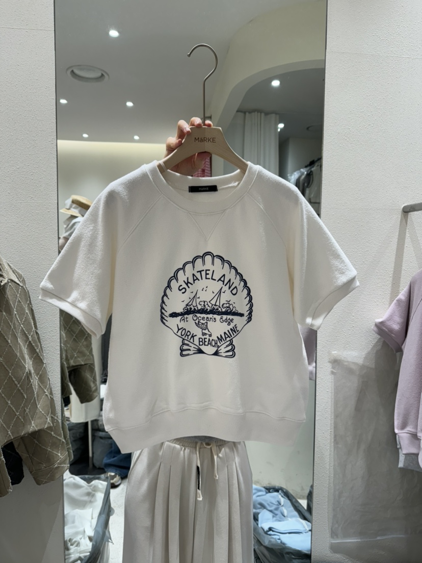 MARKE-P韓國直郵女裝新品人氣熱賣25春夏真品推薦職業休閑T恤MARKE-PT恤圖色1
