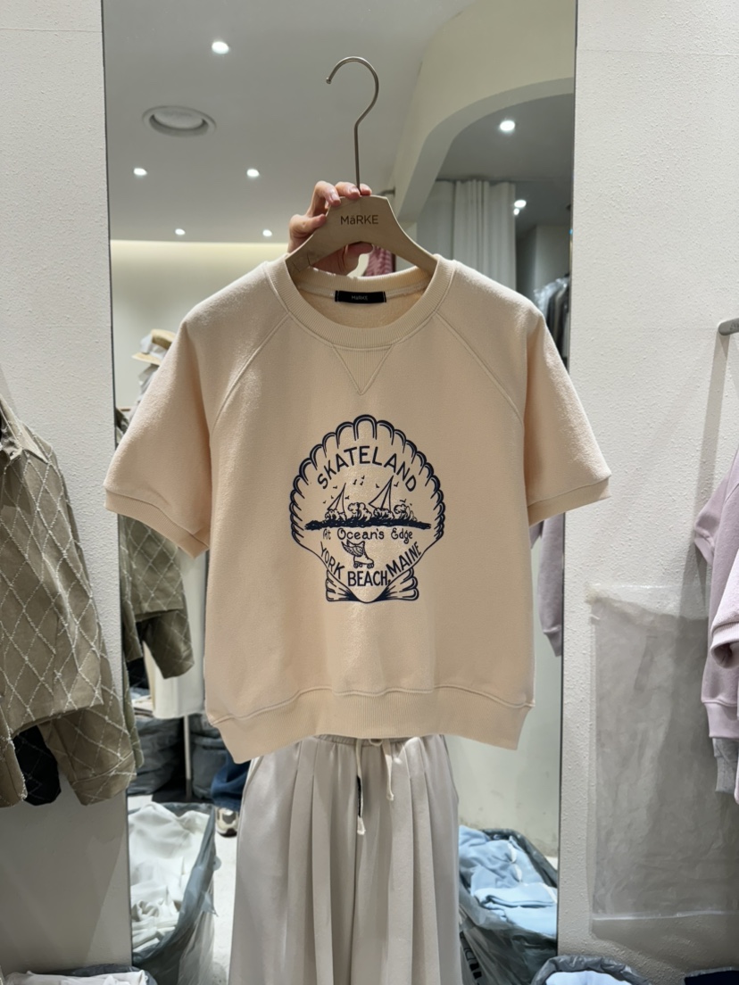 MARKE-P韓國直郵女裝新品人氣熱賣25春夏真品推薦職業休閑T恤MARKE-PT恤圖色3
