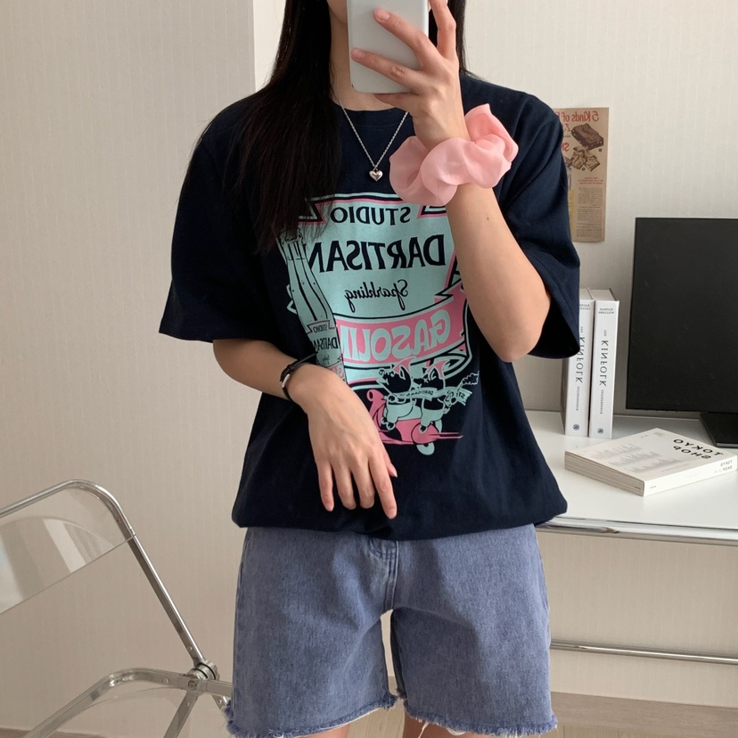 FROMJINI東大門直郵女士新品推薦熱賣人氣25春夏職業休閑T恤FROMJINIT恤圖色2