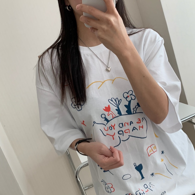 FROMJINI韓國直郵㊣東大門實拍女裝新款人氣職業休閑時尚T恤FROMJINIT恤