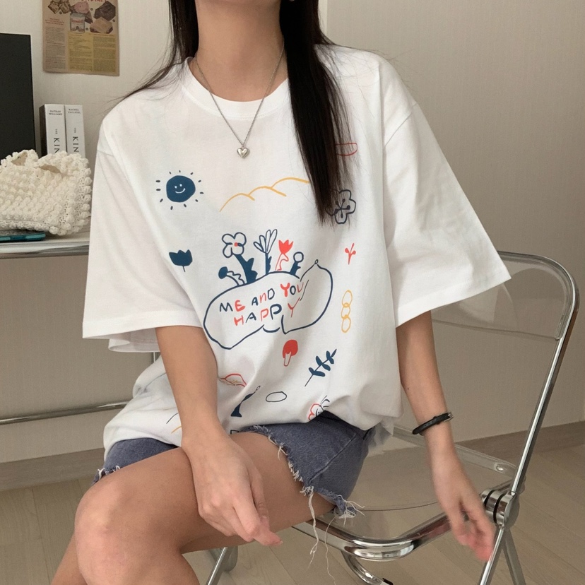 FROMJINI韓國直郵㊣東大門實拍女裝新款人氣職業休閑時尚T恤FROMJINIT恤