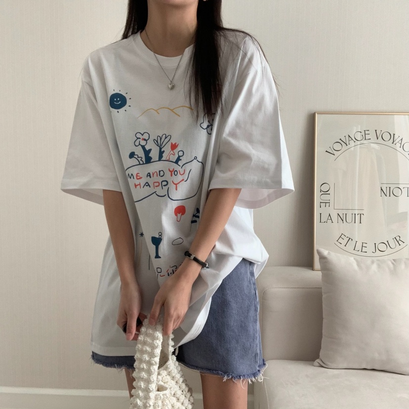 FROMJINI韓國直郵㊣東大門實拍女裝新款人氣職業休閑時尚T恤FROMJINIT恤